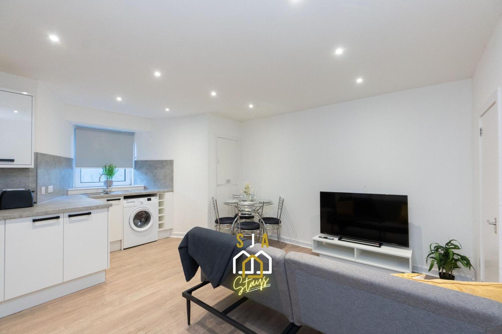 Central City Stay - Sja Stays - 1 Bed Apartment Aberdeen Exteriör bild