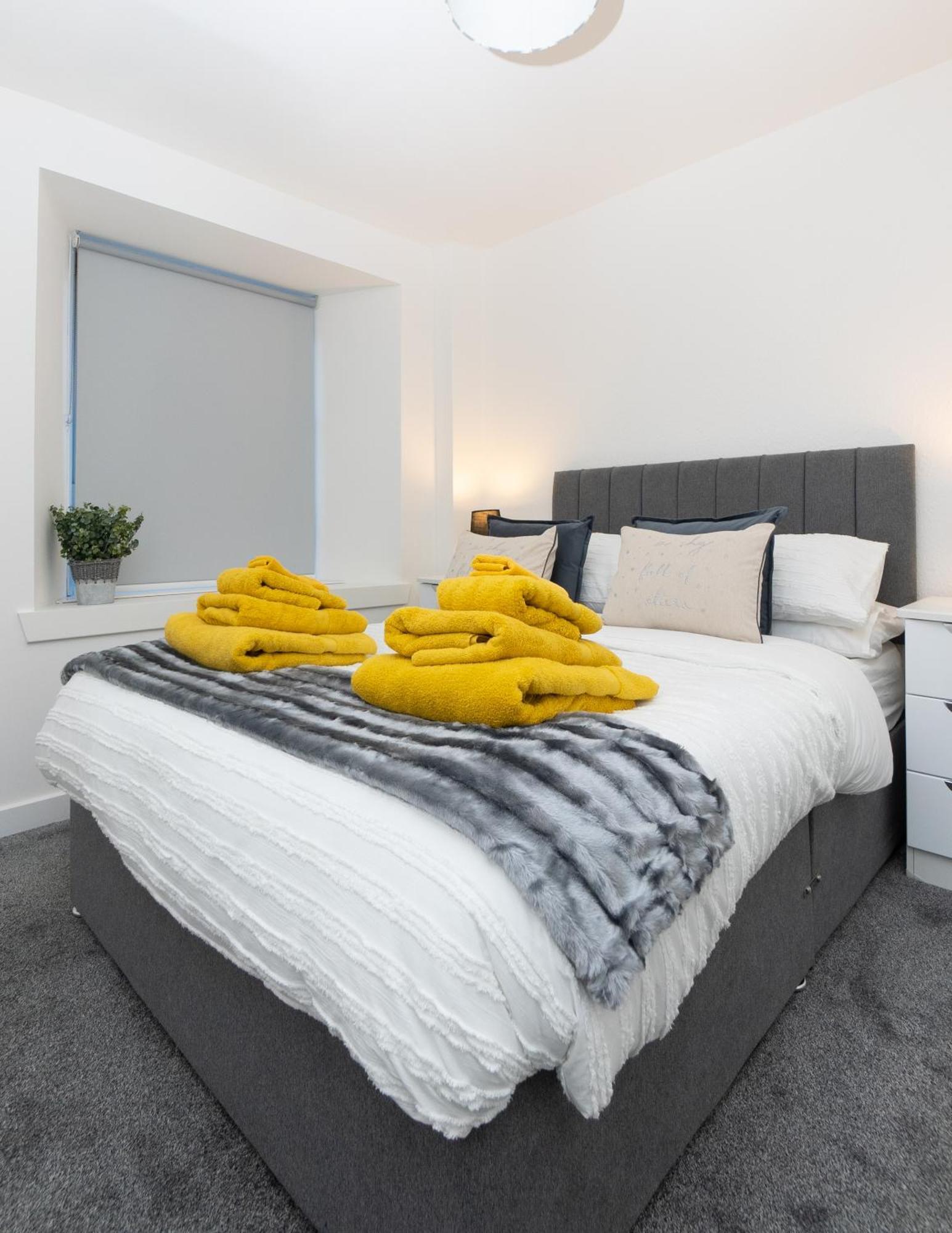 Central City Stay - Sja Stays - 1 Bed Apartment Aberdeen Exteriör bild